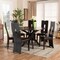 Baxton Studio Kenyon Dark Brown Upholstered and Finished Wood 7-Piece Dining Set 170-8036-10894 - alternate 6